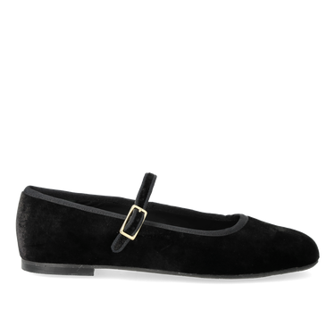 Mary Jane ballerina in soft velvet