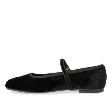 Mary Jane ballerina in soft velvet