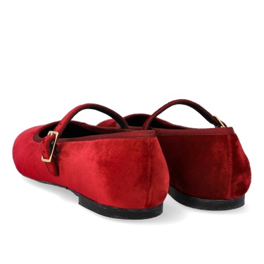 Mary Jane ballerina in soft velvet