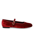 Mary Jane ballerina in soft velour