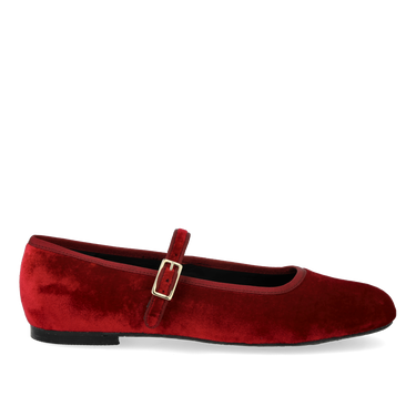 Mary Jane ballerina in soft velvet