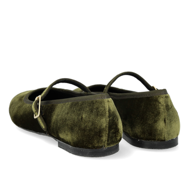 Mary Jane ballerina in soft velvet