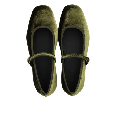 Mary Jane ballerina in soft velvet