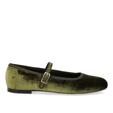 Mary Jane ballerina in soft velvet