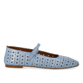 Mary Jane ballerina with perforated heart pattern