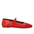 Mary Jane ballerina with perforated heart pattern