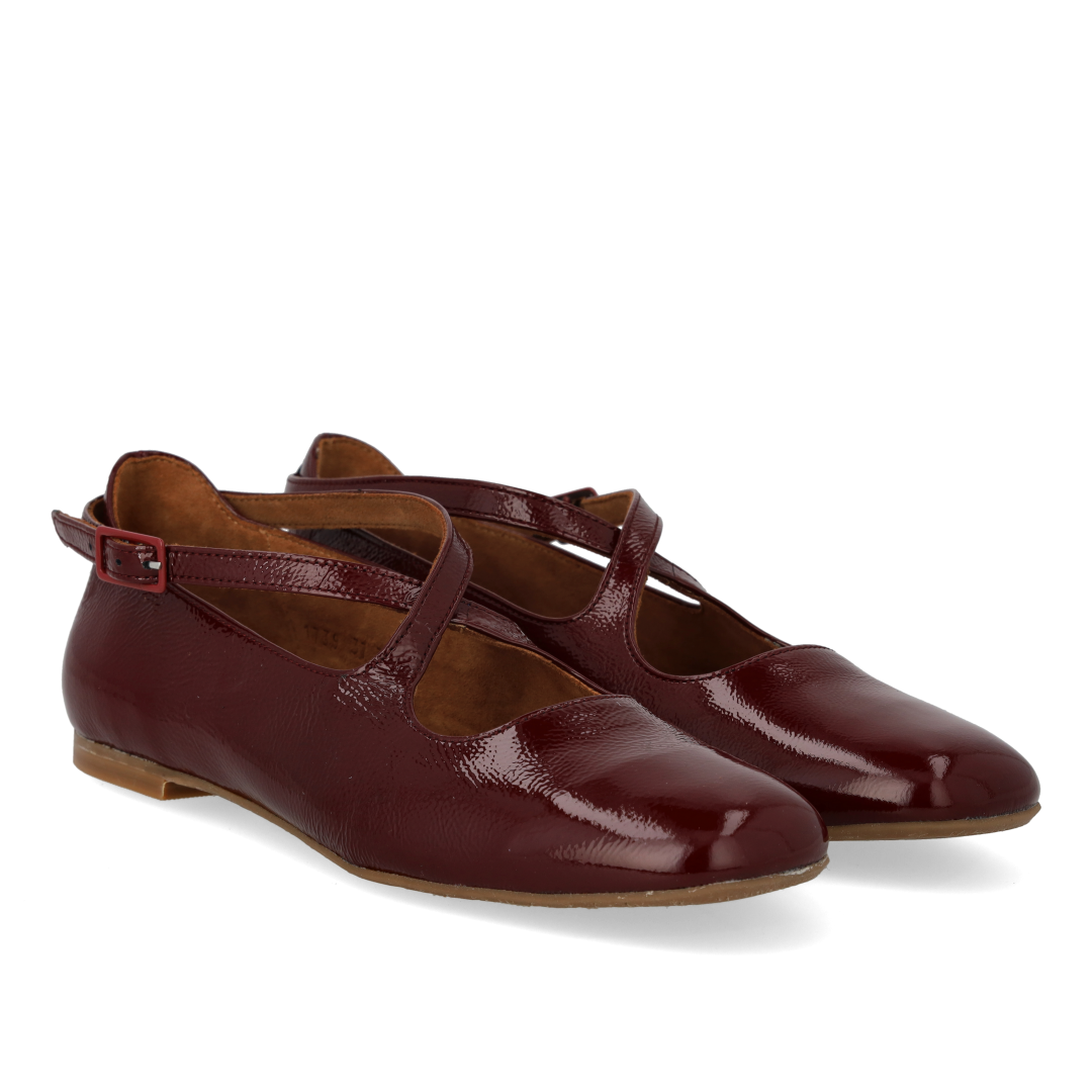Mary Jane ballerina with cross detail