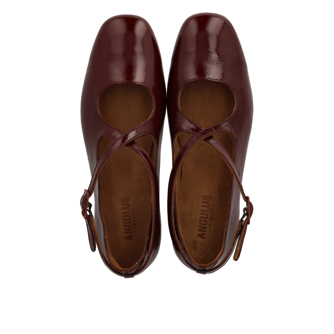 Mary Jane ballerina with cross detail