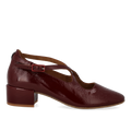 High-heeled Mary Jane ballerina with cross detail