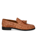 Braided loafer with tassel details