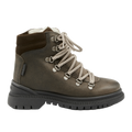 TEX-Lace-up boot with zipper and wool lining