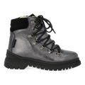 TEX-Lace-up boot with zipper and wool lining