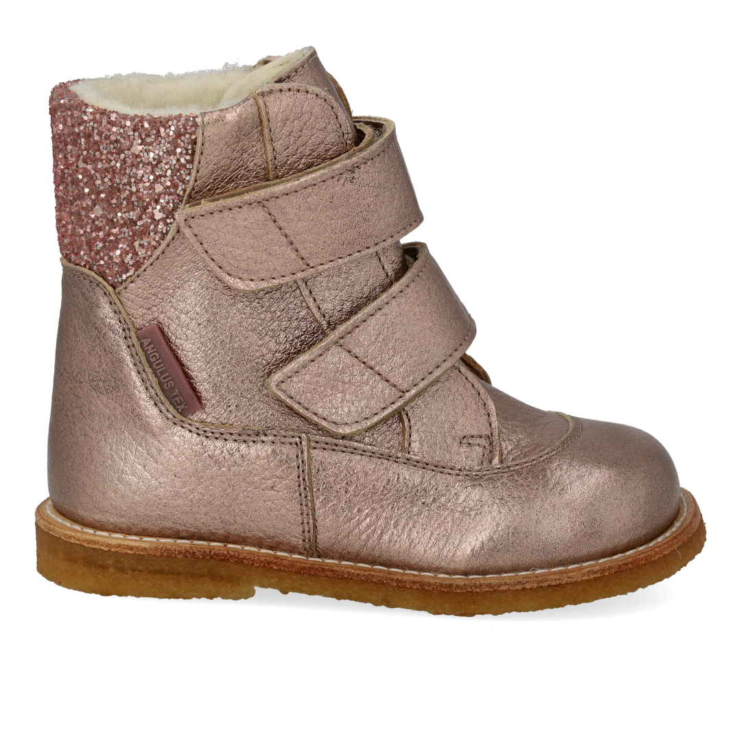 TEX-Støvle med glitter og velcro