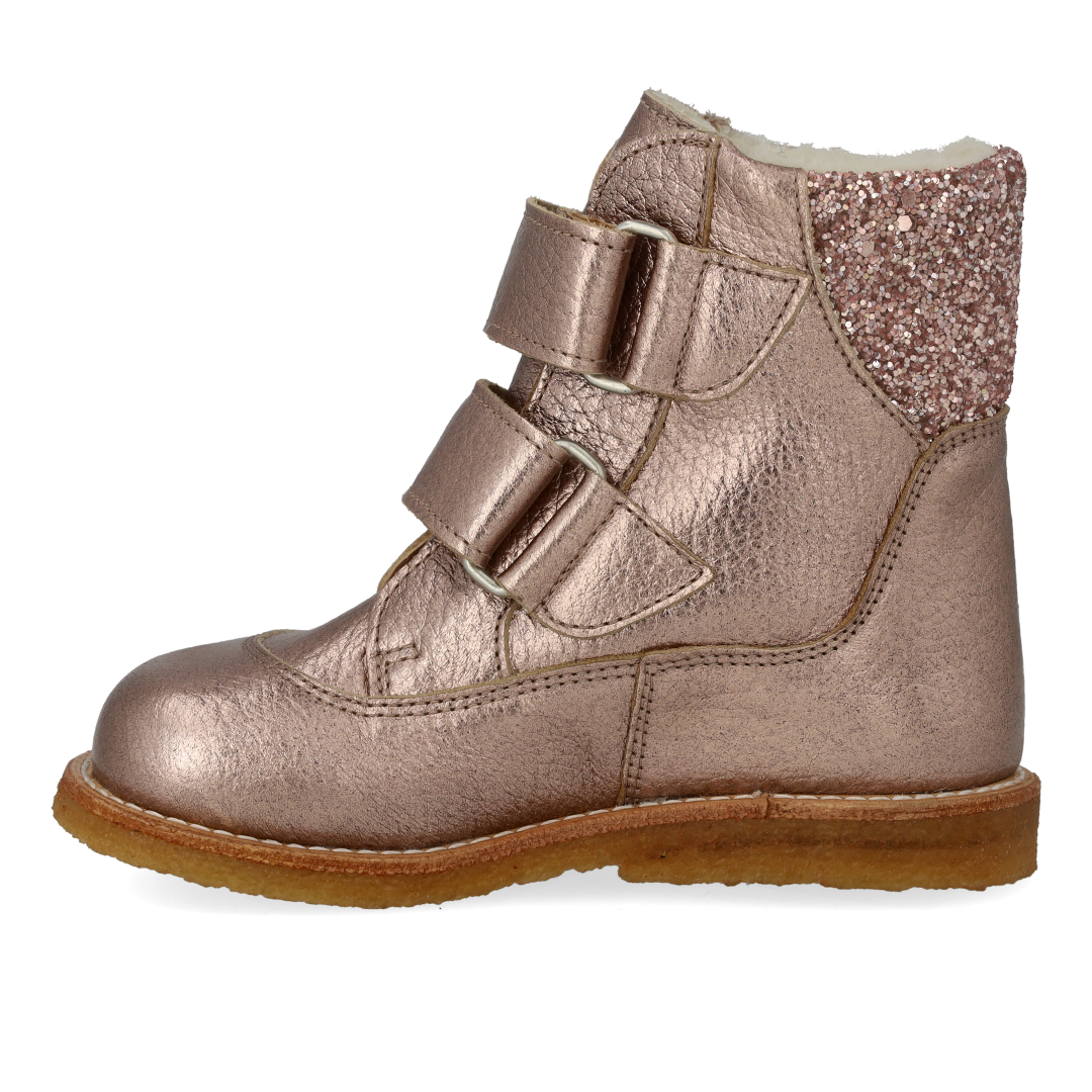 TEX-Støvle med glitter og velcro