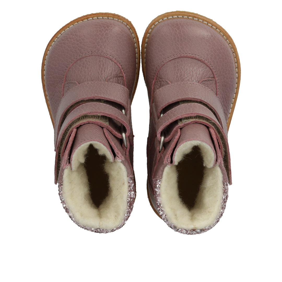 TEX-Støvle med glitter og velcro