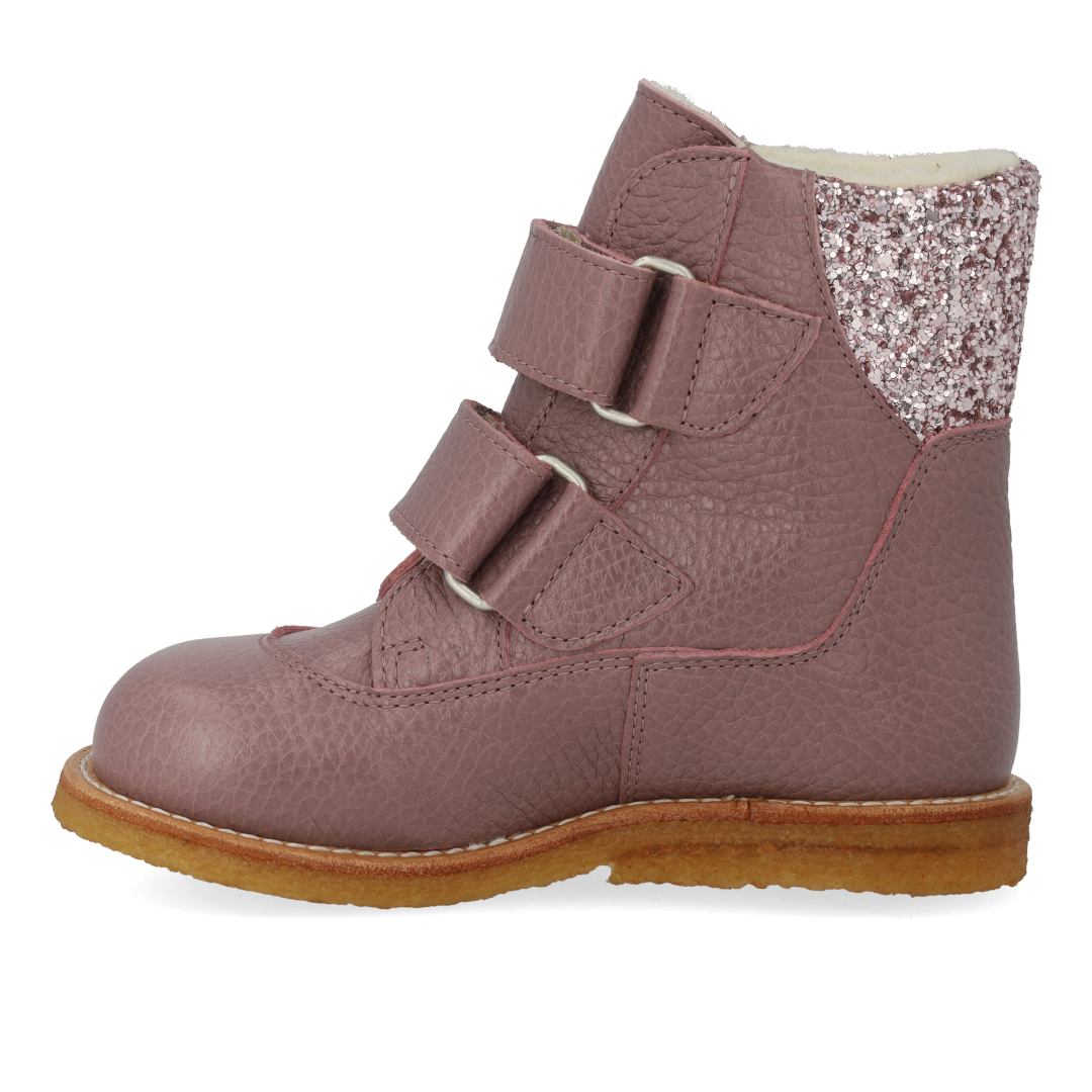 TEX-Støvle med glitter og velcro