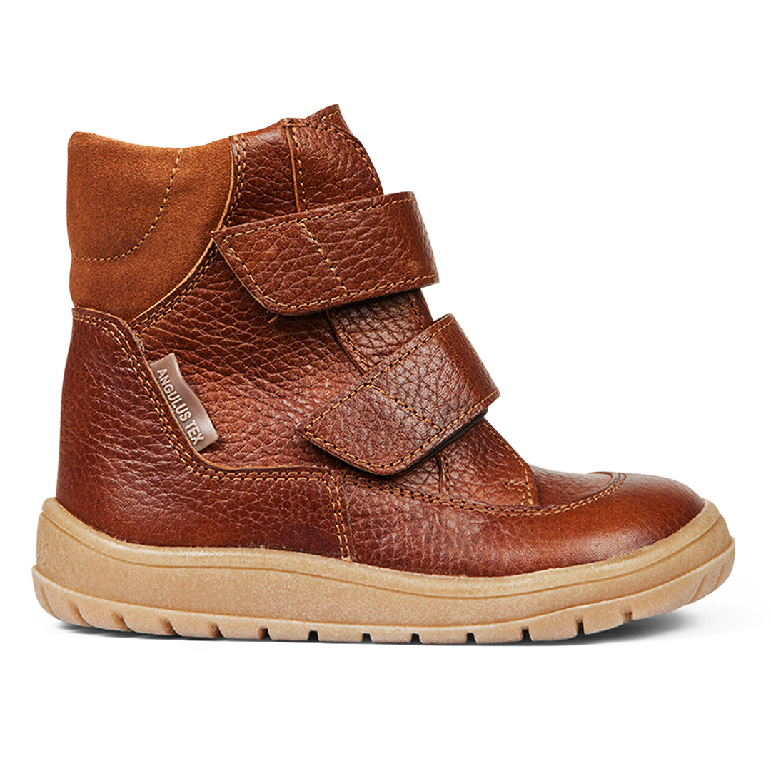 ANGULUS 2134-501 TEX boot with velcro straps - BROWN – ANGULUS COM