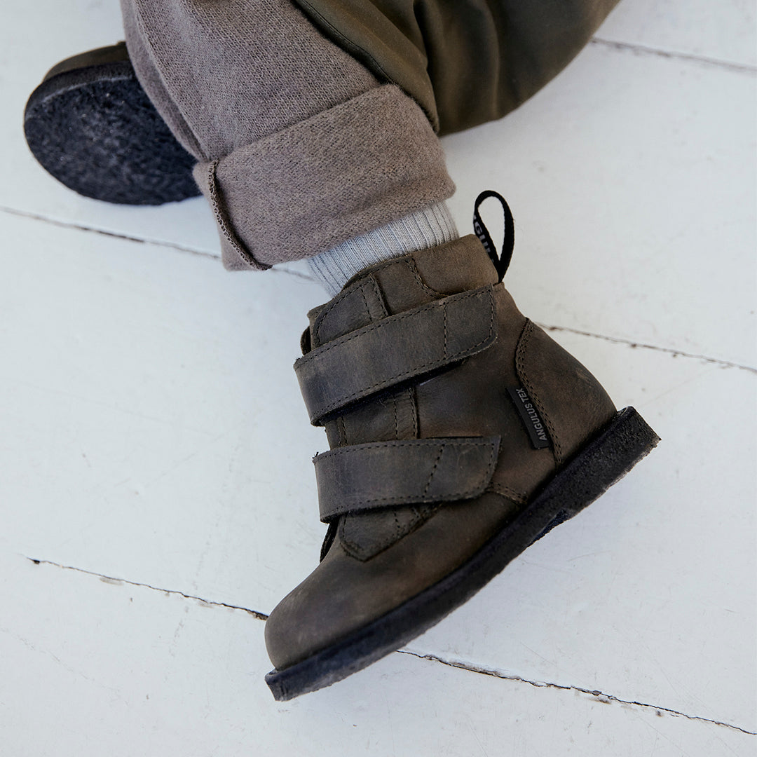 Toddler TEX boot with logo strap and Velcro closure