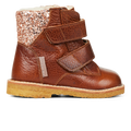 TEX boot with glitter and hook-and-loop closure