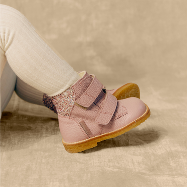 TEX-boot with glitter and velcro closure