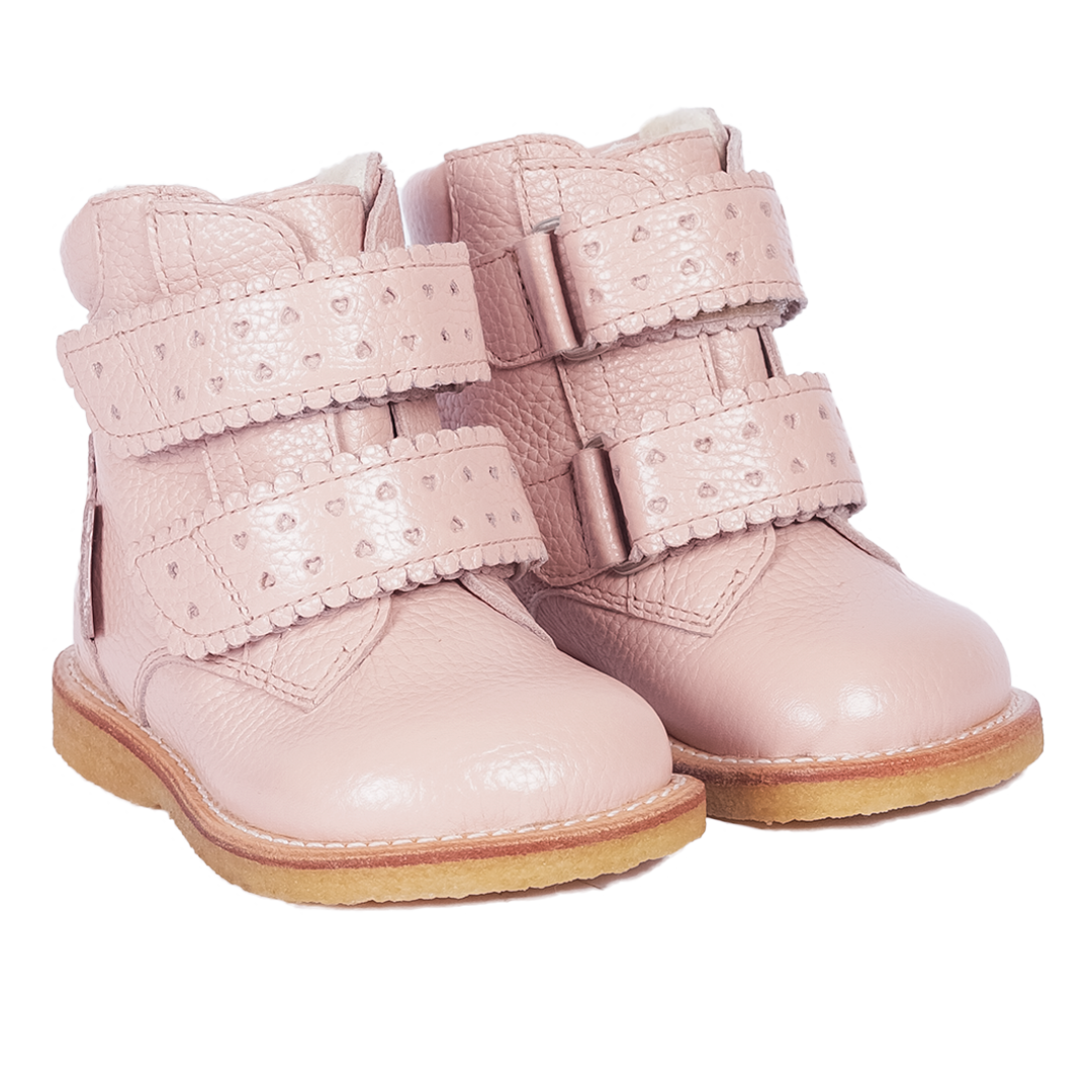 TEX-boot with hearts and velcro closure