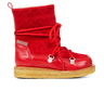 Angulus TEX-boot with hearts, laces and zipper