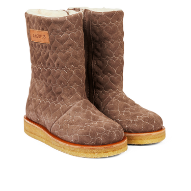 TEX-boot with heart quilt and zipper