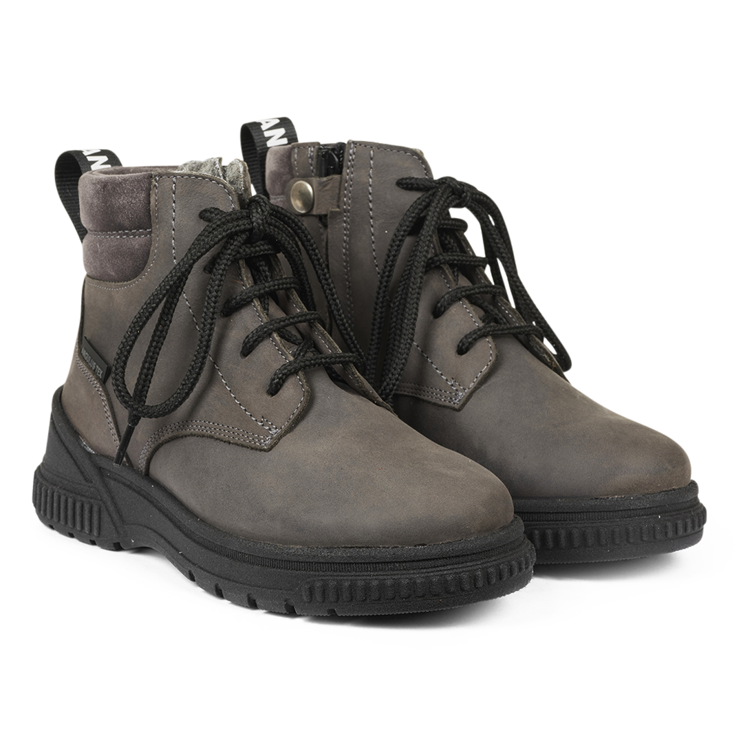 TEX-Lace-up boot with zipper