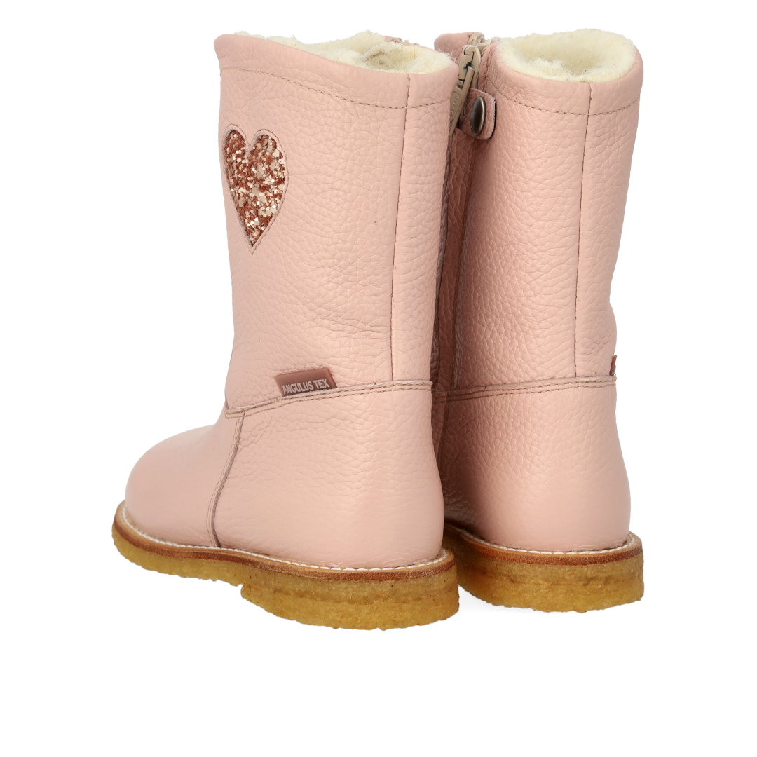 TEXboot with heart and zipper
