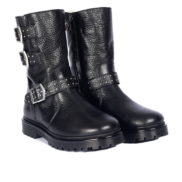 TEX-boot with biker-inspired buckle details