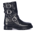 TEX-Boot with studs, buckles and a zipper