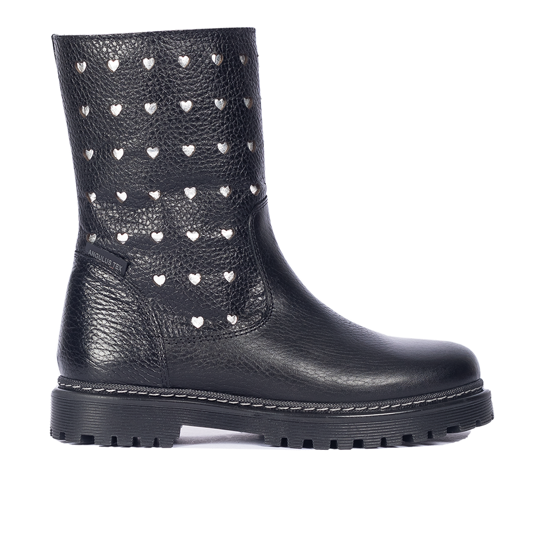 TEX boot with cut-out silver hearts