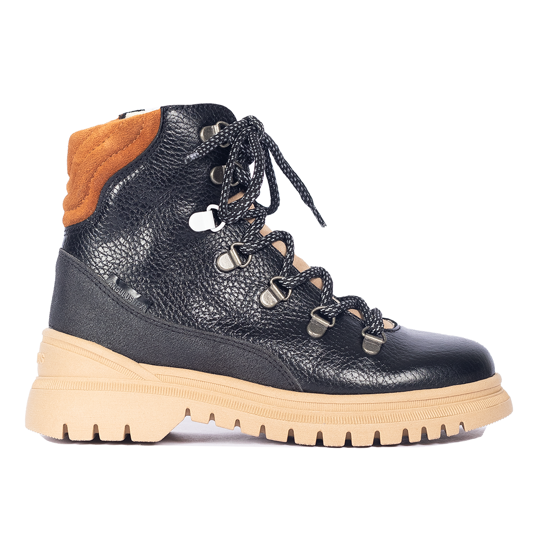 Colourblock TEX lace-up boot with contrast eyelet