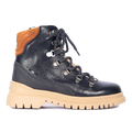Colourblock TEX lace-up boot with contrast eyelet