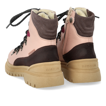 Colourblock TEX-lace-up boot with contrast eyelet