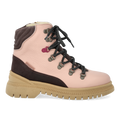 Colourblock TEX-lace-up boot with contrast eyelet
