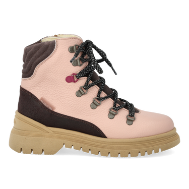 Colourblock TEX-lace-up boot with contrast eyelet