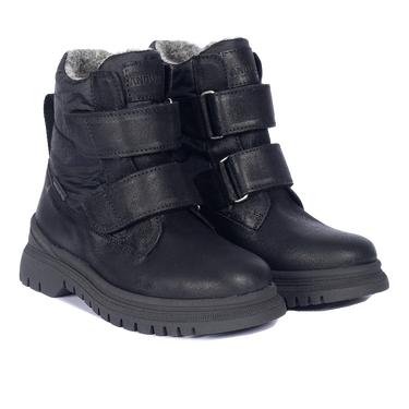 TEX-lace-up boot with logo strap and velcro