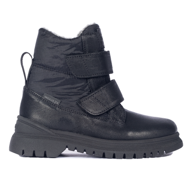 TEX-lace-up boot with logo strap and velcro