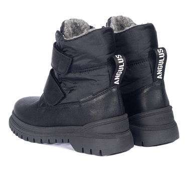 TEX-lace-up boot with logo strap and velcro