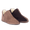 Two-tone slippers with soft lambswool lining