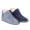Two-tone slippers with soft lambswool lining