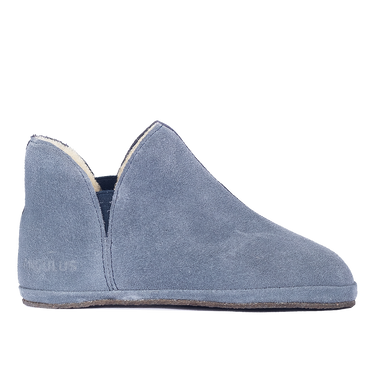 Two-tone slipper with soft lambswool lining