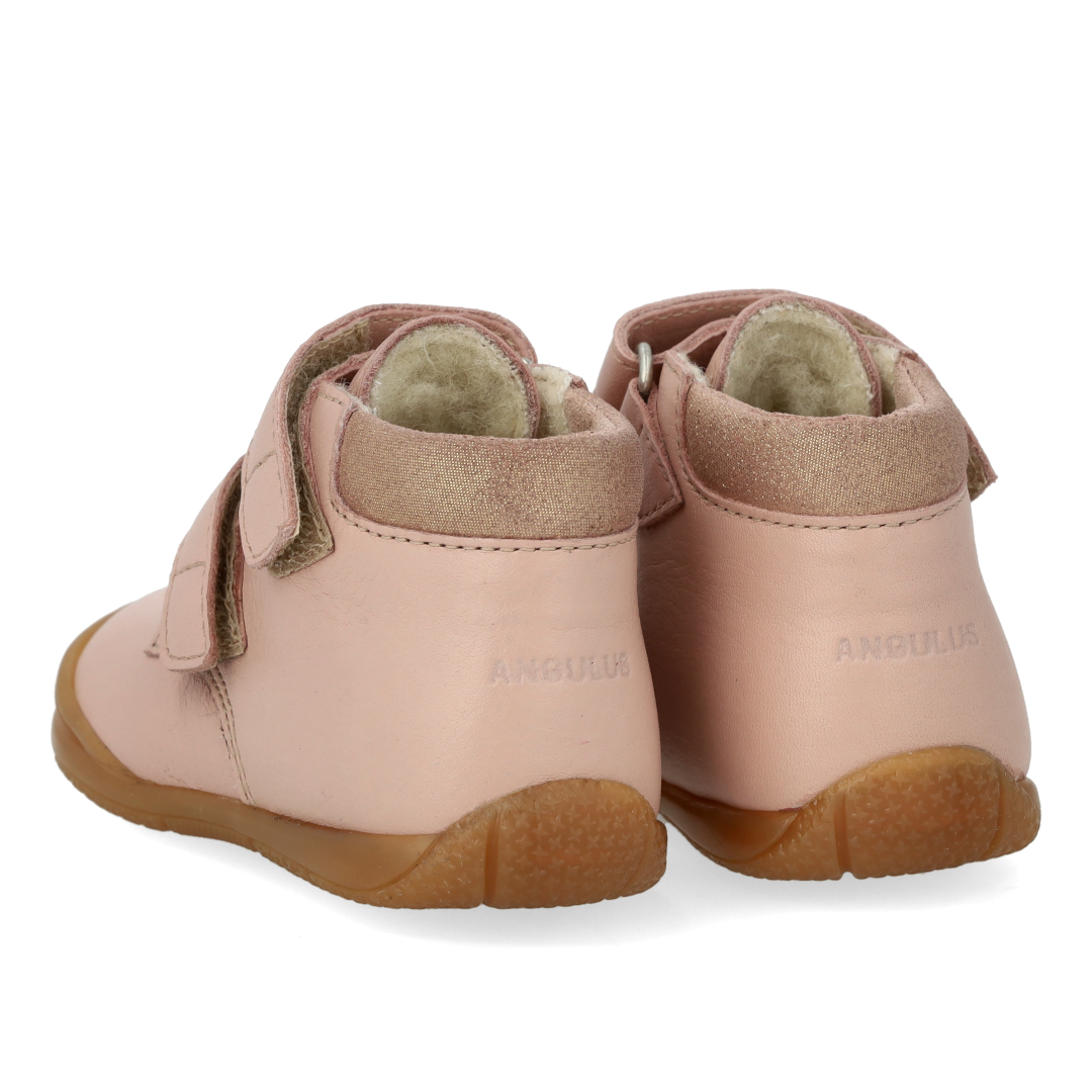ANGULUS 2207-201 First steps shoe with merino wool ROSE