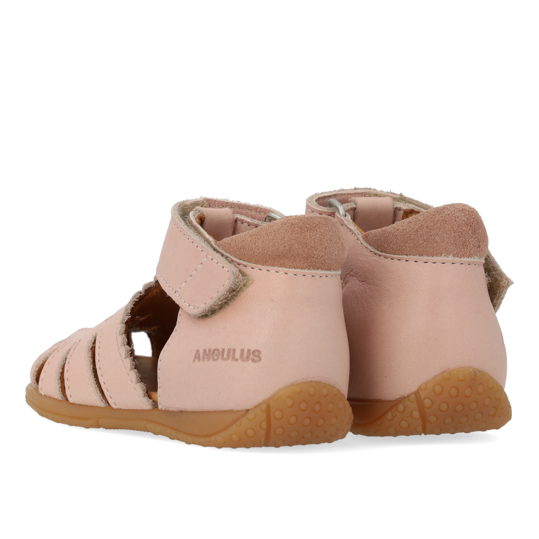 first steps sandal with a cut-out heart pattern