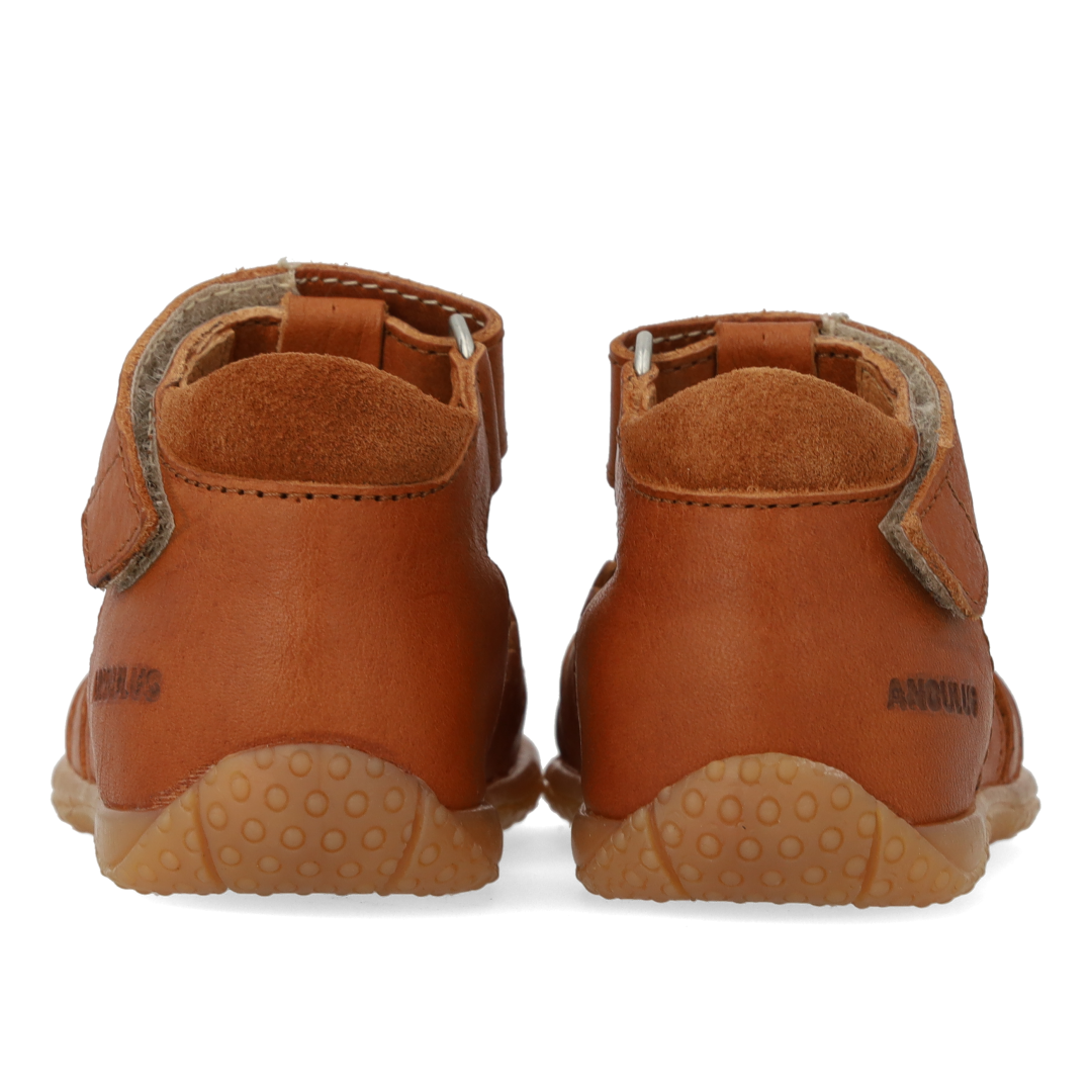 first steps sandal with cut-out heart pattern
