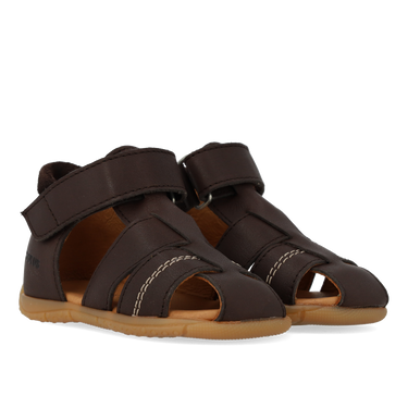 First steps sandal with contrast stitching