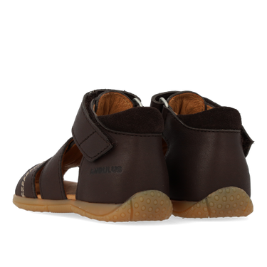 First steps sandal with contrast stitching