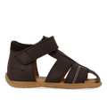 first steps sandal with contrast stitching