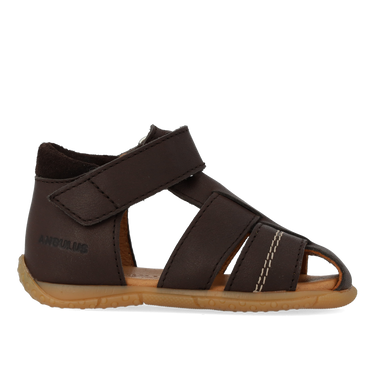 First steps sandal with contrast stitching